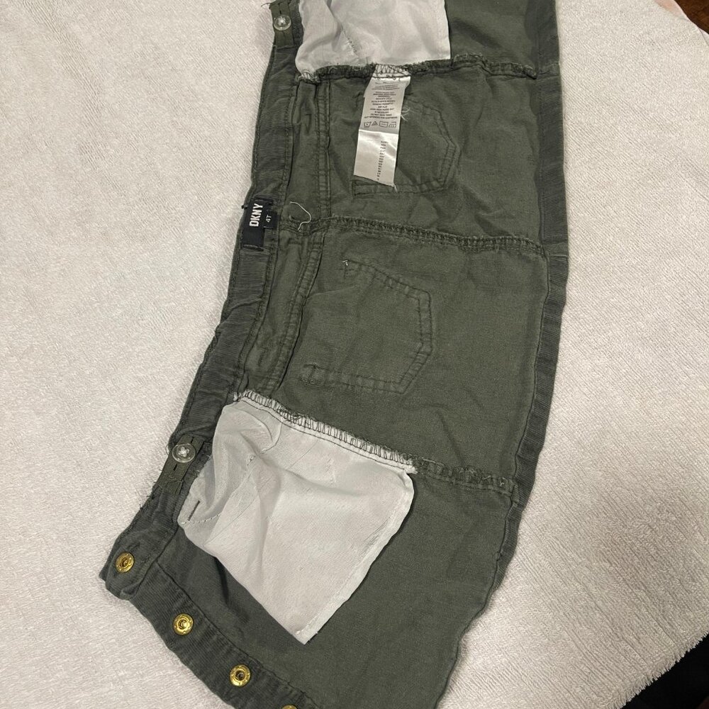 DKNY Olive Corduroy Button-Front Skirt (4T) - Picture 8 of 8